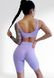 Костюм для фитнеса женский LILAFIT комплект шорты и топ ярко-лиловый розмір S LFT000022 фото 1