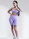 Костюм для фитнеса женский LILAFIT комплект шорты и топ ярко-лиловый розмір S LFT000022 фото 2