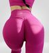 Костюм для фітнесу жіночий LILAFIT комплект лосіни пуш ап та топ з довгим рукавом рожевий розмір S LFS000097 фото 6