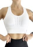 Спортивный топ пуш ап с чашками для фитнеса LILAFIT белый размер L LFB000030 фото