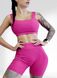 Костюм для фітнесу жіночий LILAFIT комплект шорти та топ яскраво-рожевий розмір S LFT000023 фото 1
