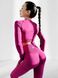 Костюм для фитнеса женский LILAFIT комплект лосины пуш ап и топ с длинным рукавом розовый размер М LFS000097 фото 1