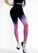 Лосины Пуш Ап для фитнеса с высокой талией LILAFIT фиолетово-розовые градиент размер S LFL000030 фото 3