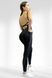 Спортивний жіночий комбінезон LILAFIT для гімнастики йоги фітнесу чорний з сіточкою розмір L LFJ000014 фото 1