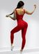Костюм для фитнеса  женский LILAFIT комплект лосины и топ красный размер М LFS000013 фото 3