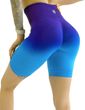 Шорты пуш ап для фитнеса женские LILAFIT фиолетово-голубые градиент размер S LFH000014 фото