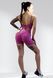 Костюм для фітнесу жіночий LILAFIT комплект шорти та топ фіолетовий в рубчик розмір S LFT000025 фото 5