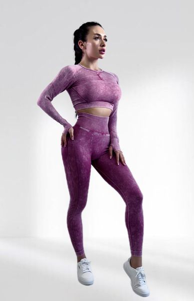 Костюм для фітнесу жіночий LILAFIT фіолетовий розмір М LFS000082 фото