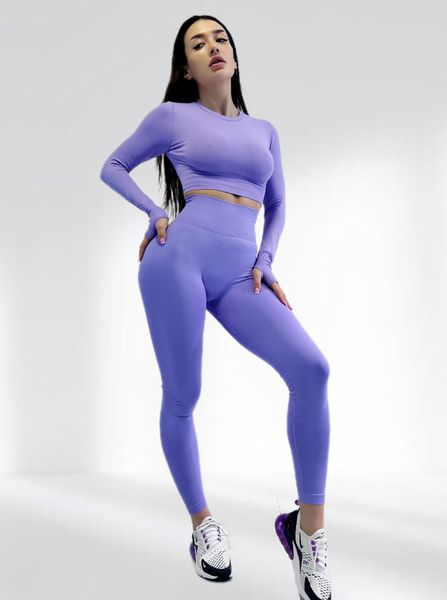 Костюм для фітнесу жіночий LILAFIT фиолетовый розмір М LFS000049 фото