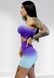 Костюм для фітнесу жіночий LILAFIT комплект шорти та топ фіолетовий градієнт розмір S LFT000026 фото 1