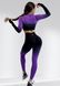 Костюм для фитнеса женский LILAFIT черно-фиолетовый градиент размер S LFS000017 фото 3