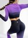 Костюм для фітнесу жіночий LILAFIT чорно-фіолетовий градієнт розмір S LFS000017 фото 4