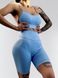 Костюм для фитнеса женский LILAFIT комплект шорты и топ голубой размер S LFT000012 фото 4