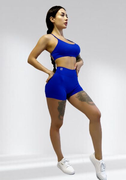 Костюм для фітнесу жіночий LILAFIT комплект шорти та топ синій розмір S LFT000030 фото