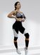 Костюм для фитнеса женский LILAFIT комплект лосины пуш ап и топ черный со вставками размер S LFS000070 фото 1