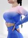 Костюм для фітнесу жіночий LILAFIT рожево-блакитний градієнт розмір S LFS000019 фото 4