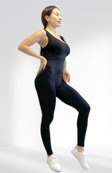 Спортивний жіночий комбінезон LILAFIT для гімнастики йоги фітнесу чорний розмір S LFJ000012 фото