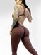 Спортивный комбинезон женский LILAFIT для гимнастики йоги фитнеса коричневый размер S LFJ000013 фото 4
