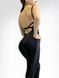 Спортивний жіночий комбінезон LILAFIT для гімнастики йоги фітнесу чорний з сіточкою розмір S LFJ000014 фото 5