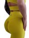 Костюм для фитнеса женский LILAFIT комплект лосины пуш ап и топ желтый размер S LFS000074 фото 4