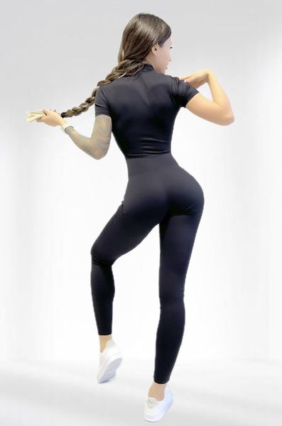 Спортивный комбинезон женский LILAFIT для гимнастики йоги фитнеса черный размер S LFJ000016 фото
