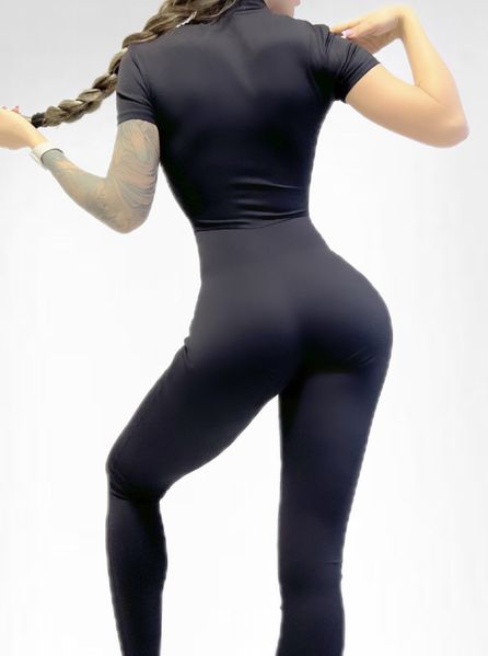 Спортивный комбинезон женский LILAFIT для гимнастики йоги фитнеса черный размер S LFJ000016 фото