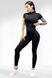 Спортивний жіночий комбінезон LILAFIT для гімнастики йоги фітнесу чорний розмір S LFJ000016 фото 1
