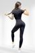 Спортивний жіночий комбінезон LILAFIT для гімнастики йоги фітнесу чорний розмір S LFJ000016 фото 2