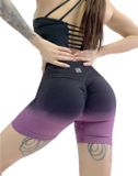 Шорты пуш ап для фитнеса женские LILAFIT фиолетовый градиент размер S LFH000010 фото