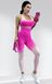 Костюм для фитнеса  женский LILAFIT комплект лосины пуш ап и топ розовый градиент размер М LFS000026 фото 6