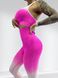 Костюм для фітнесу жіночий LILAFIT комплект лосіни пуш ап та топ рожевий градієнт розмір S LFS000026 фото 4